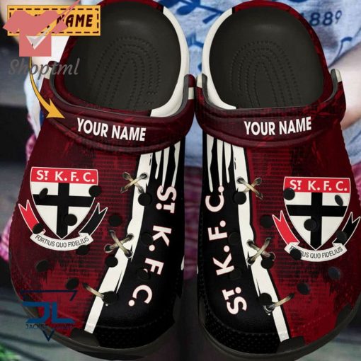 St Kilda Football Club Custom Name Crocs Clog Shoes