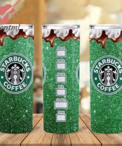 Starbucks Coffee Diamond Bling Bling Green Steel Tumbler