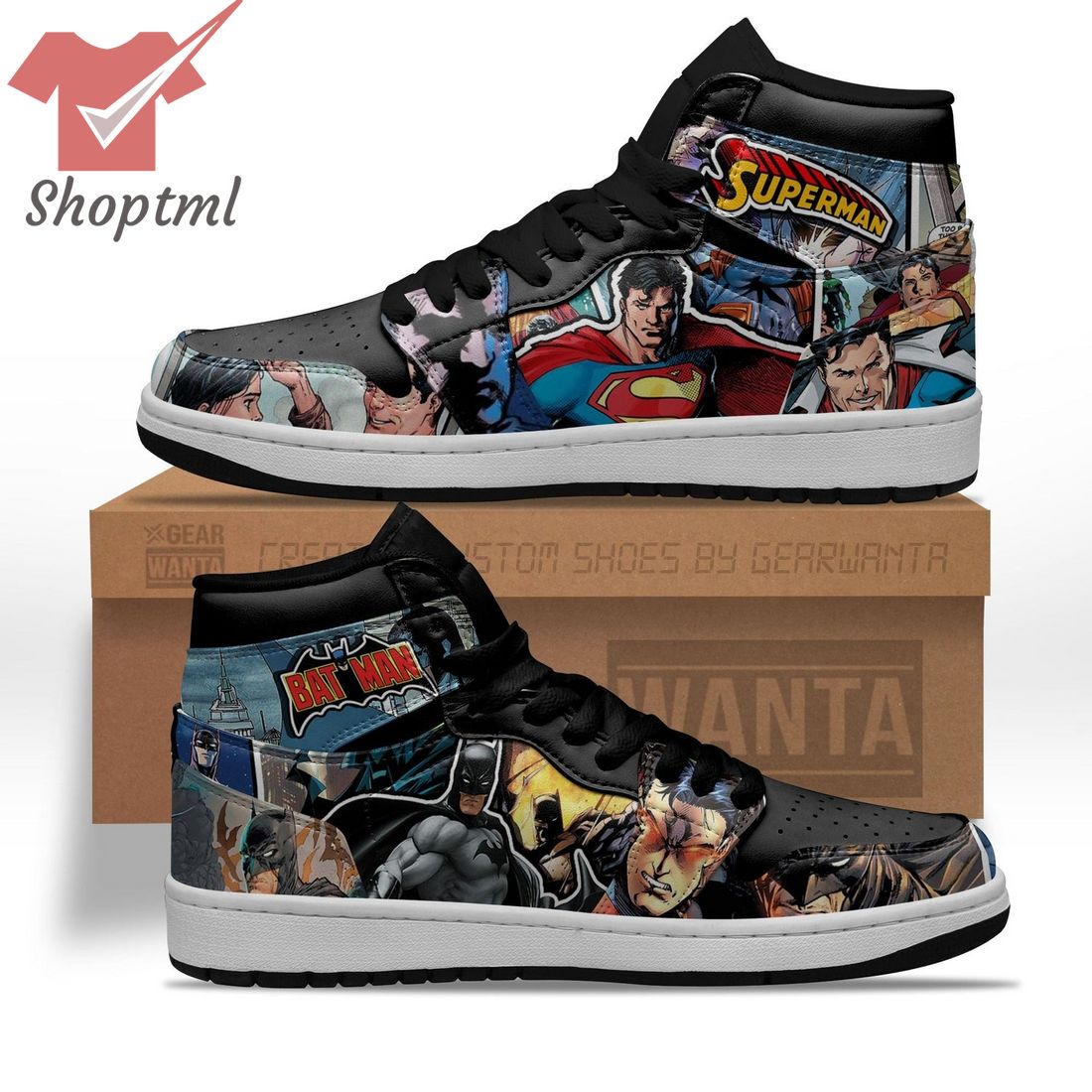 Superman x Batman Justice League DC Comics Nike Air Jordan 1 Sneaker