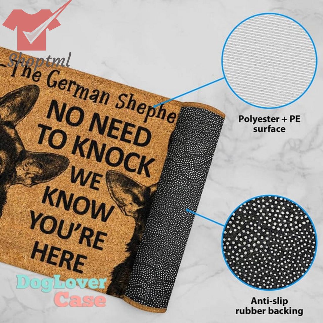 The German Shepherds No Need To Knock We Know You're Here Doormat