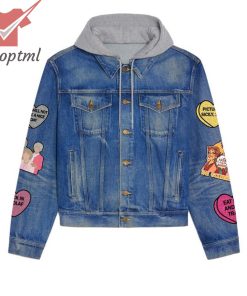 the golden girls valentines i wanna blow your hooded denim jacket 3 X5m3O