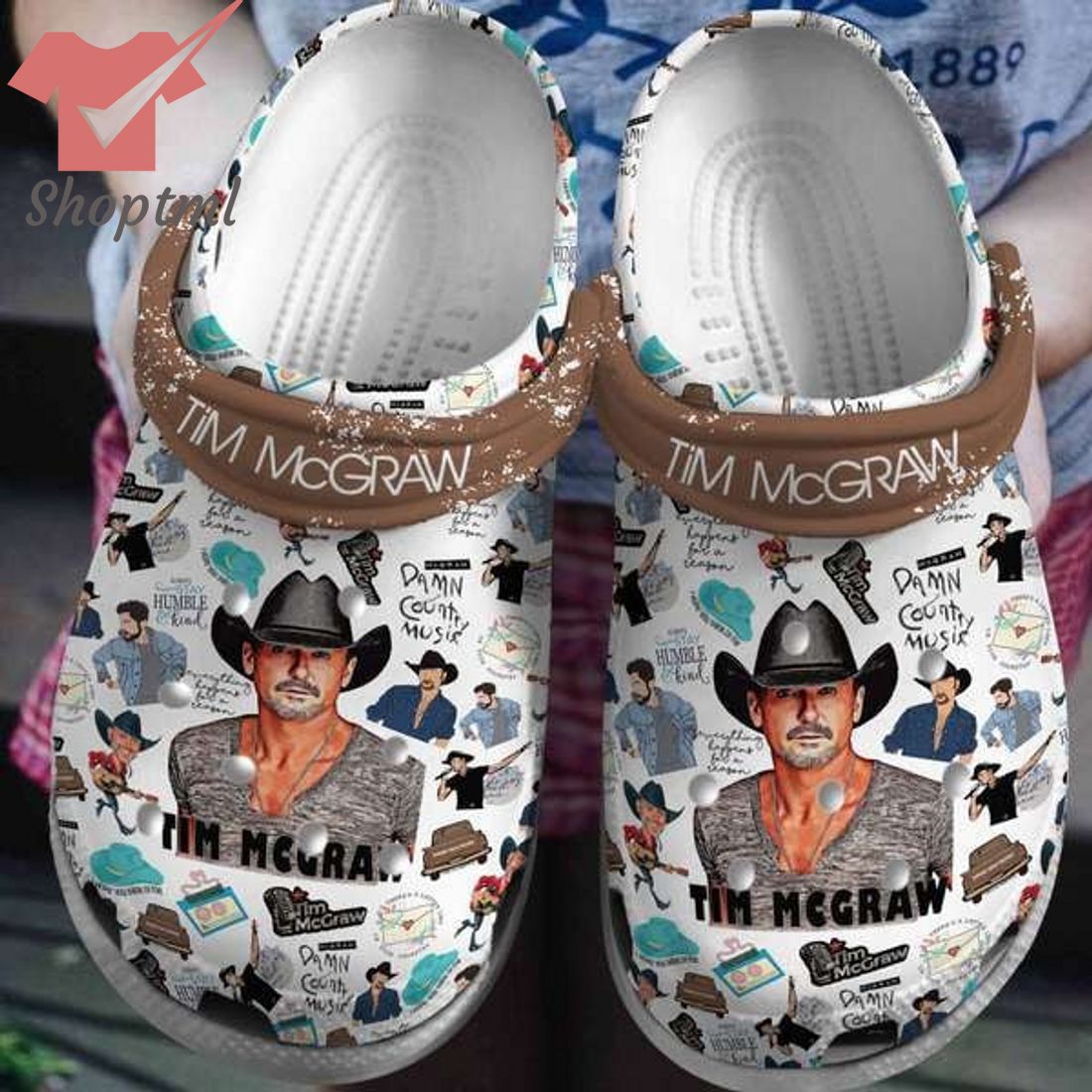 Tim McGraw Damn Country Music Crocs Clog Shoes