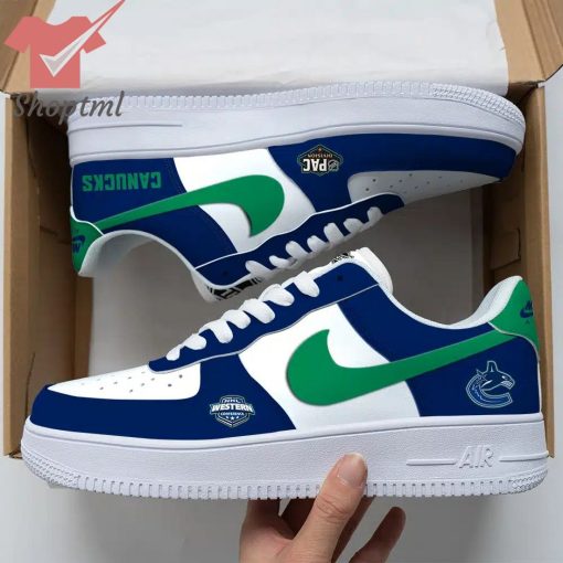 Vancouver Canucks NHL Air Force Custom Nike Air Force Sneaker