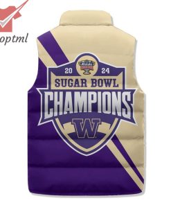 washington huskies purple reign sugar bowl champions 2024 puffer sleeveless jacket 3 gcxIL