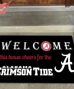 welcome this house cheers for the alabama crimson tide doormat 2 3UcpS