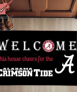 welcome this house cheers for the alabama crimson tide doormat 3 TVqpk