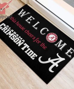 welcome this house cheers for the alabama crimson tide doormat 4 V2axK