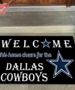 welcome this house cheers for the dallas cowboys doormat 2 DOcRa