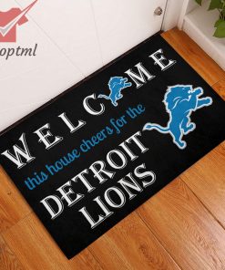 welcome this house cheers for the detroit lions doormat 4 xZE9t