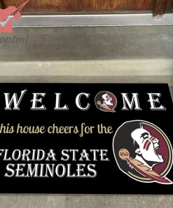 welcome this house cheers for the florida state seminoles doormat 2 P7PFd
