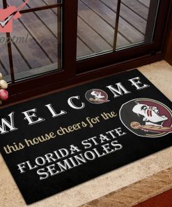 welcome this house cheers for the florida state seminoles doormat 4 mo8Ej