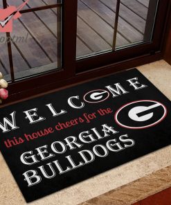 welcome this house cheers for the georgia bulldogs doormat 4 ihZnm
