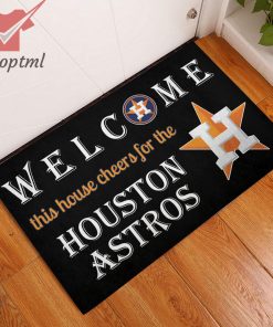 Welcome This House Cheers For The Houston Astros Doormat