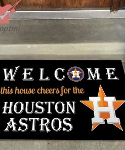 welcome this house cheers for the houston astros doormat 3 13PI8
