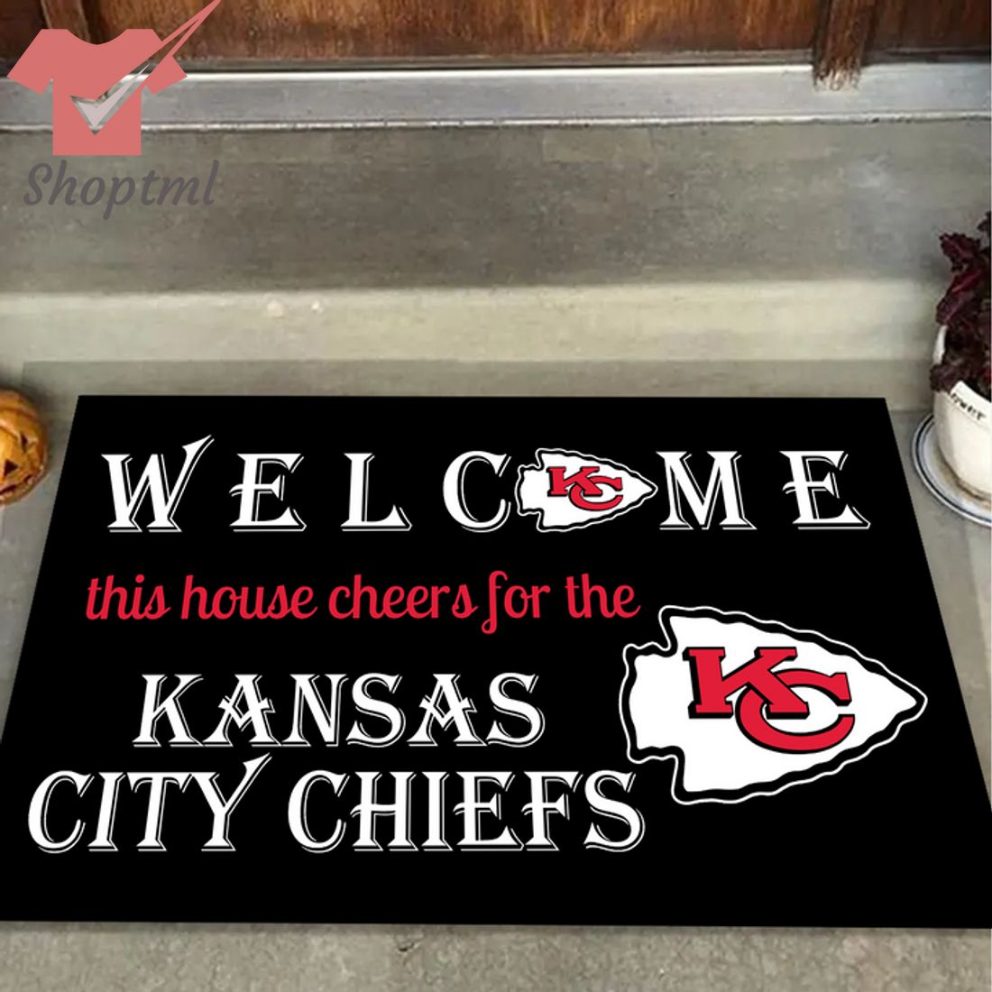 Welcome This House Cheers For The Kansas City Chiefs Doormat