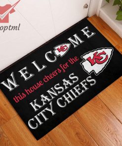 welcome this house cheers for the kansas city chiefs doormat 3 RDDXD