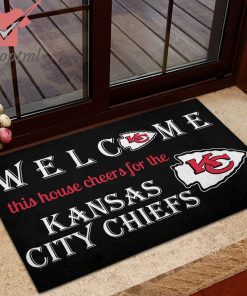 welcome this house cheers for the kansas city chiefs doormat 4 Tl4rm