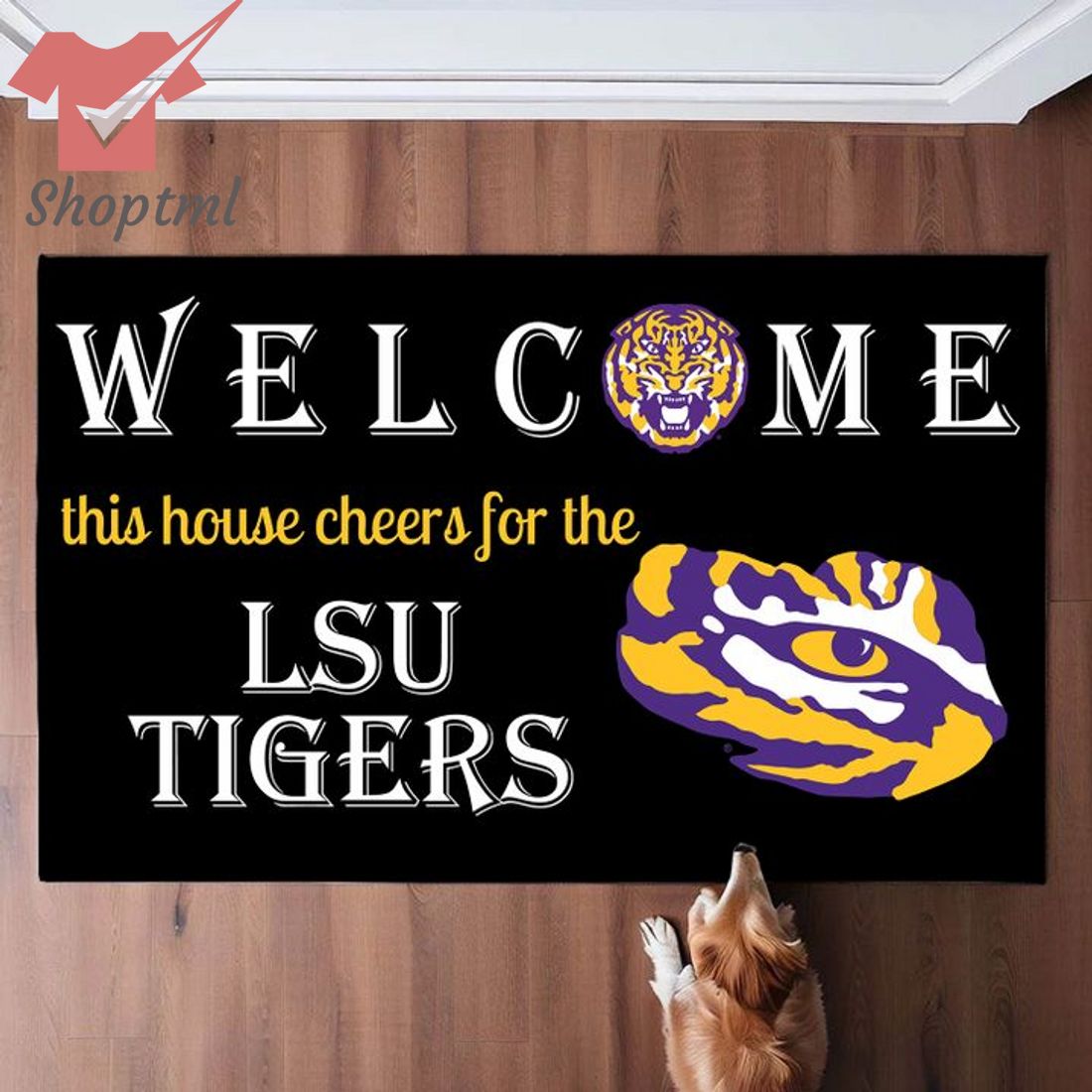 Welcome This House Cheers For The LSU Tigers Doormat