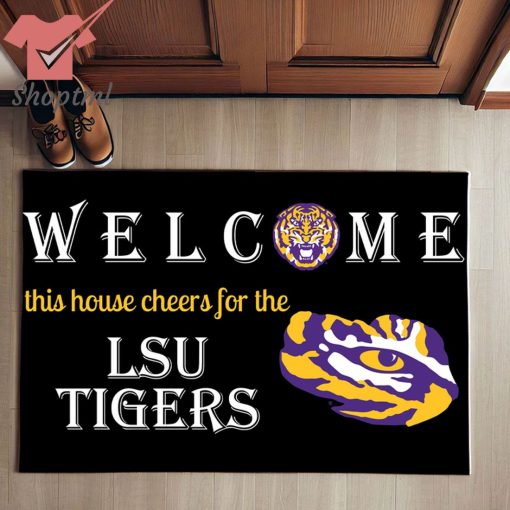 Welcome This House Cheers For The LSU Tigers Doormat