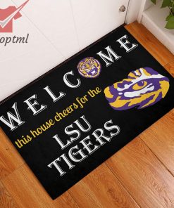 welcome this house cheers for the lsu tigers doormat 4 VIAkD