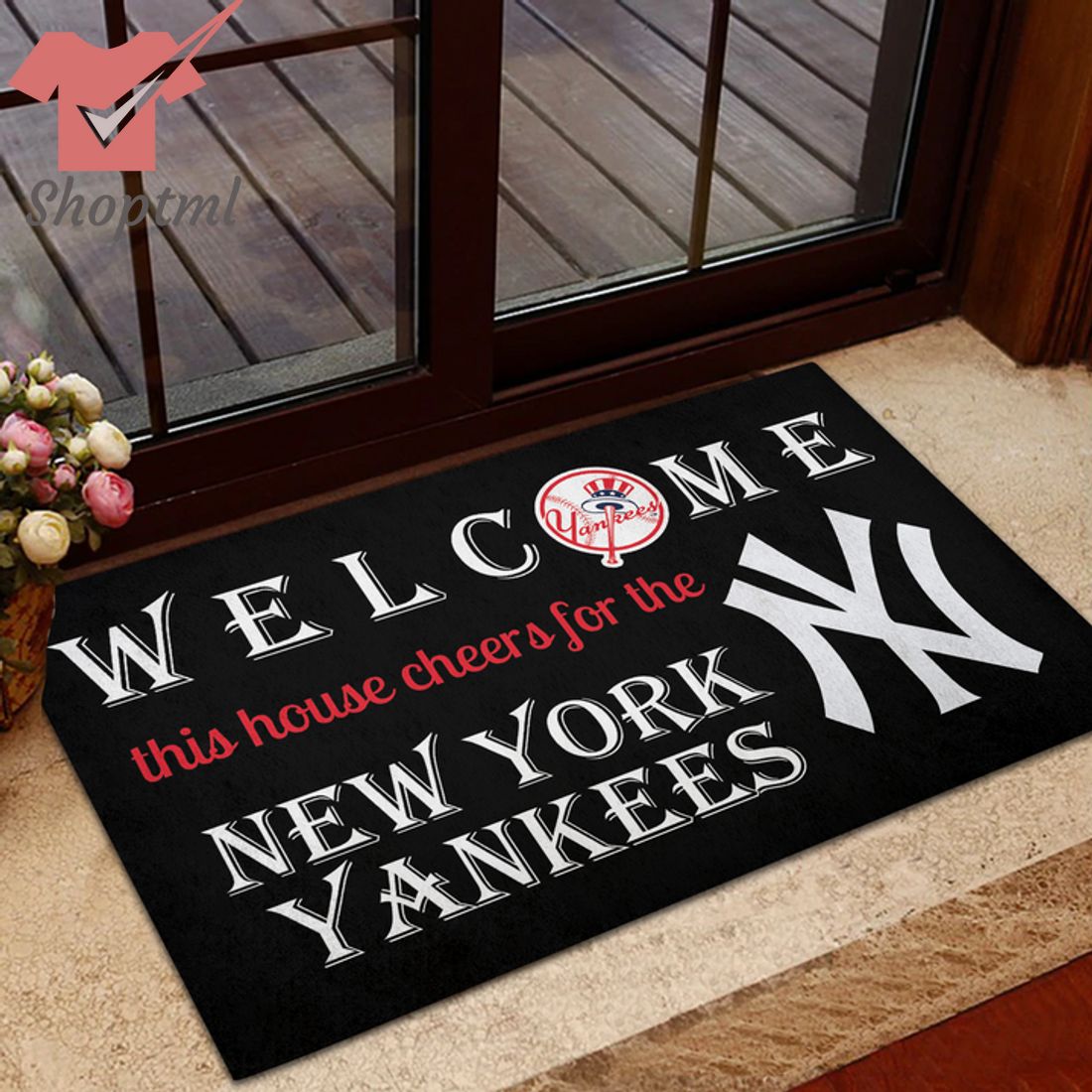 Welcome This House Cheers For The New York Yankees Doormat