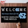 Welcome This House Cheers For The Notre Dame Fighting Irish Doormat