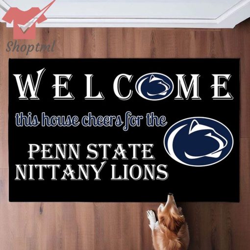 Welcome This House Cheers For The Penn State Nittany Lions Doormat