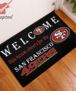 welcome this house cheers for the san francisco 49ers doormat 4 UwGuc