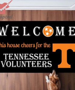 Welcome This House Cheers For The Tennessee Volunteers Doormat