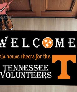 welcome this house cheers for the tennessee volunteers doormat 3 NEX0s