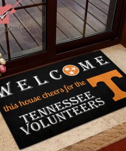 welcome this house cheers for the tennessee volunteers doormat 4 fcdmq