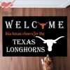 Welcome This House Cheers For The Texas Rangers Doormat