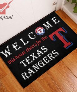 welcome this house cheers for the texas rangers doormat 4 uRrcD