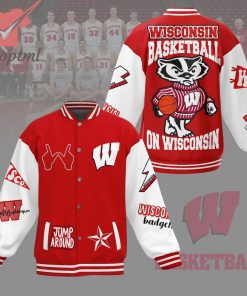 Wisconsin Badgers Go Wisconsin Baseball Jacket
