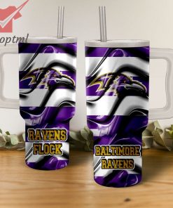 Baltimore Ravens Flock Wave Pattern Stanley Tumbler