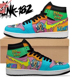 Blink 182 Pop Goes Punk Nike Air Jordan 1 High Sneaker