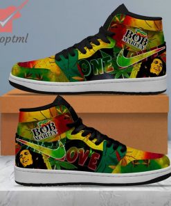 Bob Marley Love Weed Nike Air Jordan 1 High Sneakers