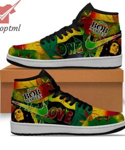 Bob Marley Love Weed Nike Air Jordan 1 High Sneakers