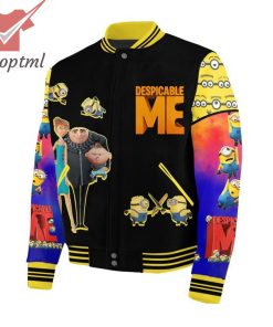 Despicable Me Minions And Once The Moon Is Mine Baseball Jacket