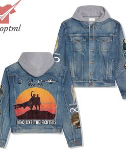 Dune Part Two Long Live The Fighters Hooded Denim Jacket