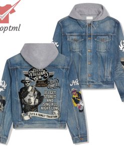 Hank Williams Jr 45 Years of Family Tradition Hooded Denim Jacket