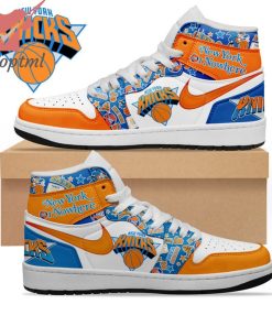 New York Knicks Or Nowhere Nike Air Jordan 1 High Sneaker