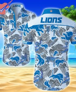 NFL Detroit Lions Fan Aloha Beach Gift Hawaiian Shirt