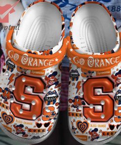 Syracuse Orange Go Orange Crocs Clogs Shoes