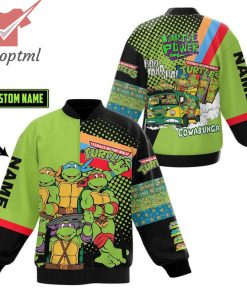 TMNT Turtle Power Cowabunga Custom Name Baseball Jacket