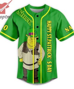 Shrek Happy St. Patrick’s Day Custom Baseball Jersey