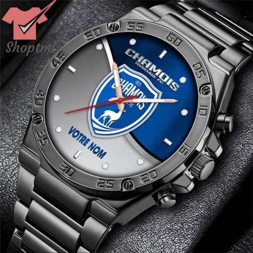 Chamois Niortais FC Custom Name Stainless Steel Watch
