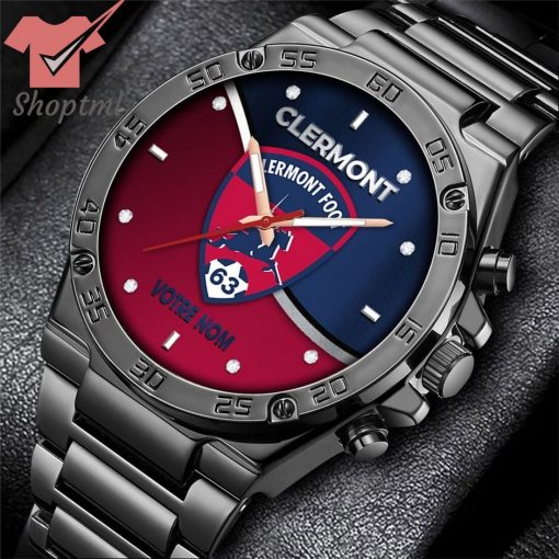 Clermont Foot Auvergne 63 Custom Name Stainless Steel Watch