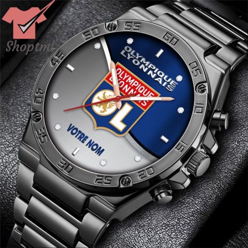 Olympique Lyonnais Custom Name Stainless Steel Watch