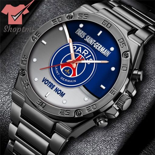 PSG Paris Saint Germain Custom Name Stainless Steel Watch